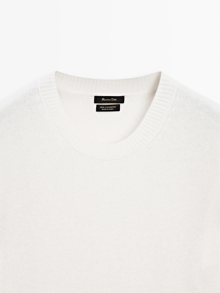 100% cashmere knit sweater