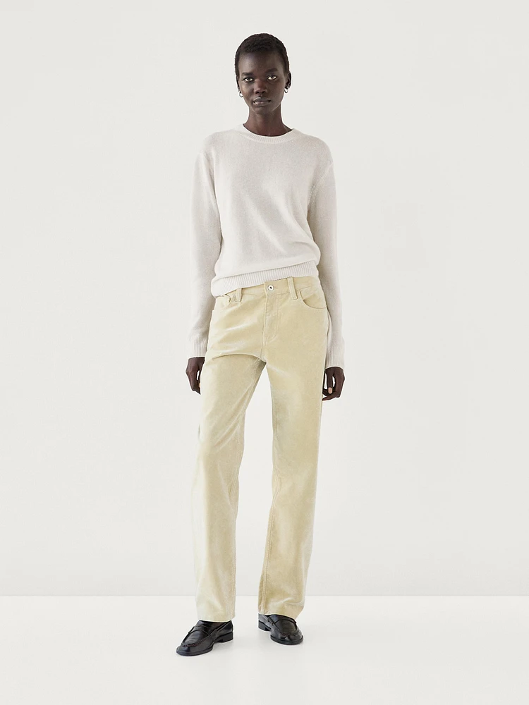 100% cashmere knit sweater