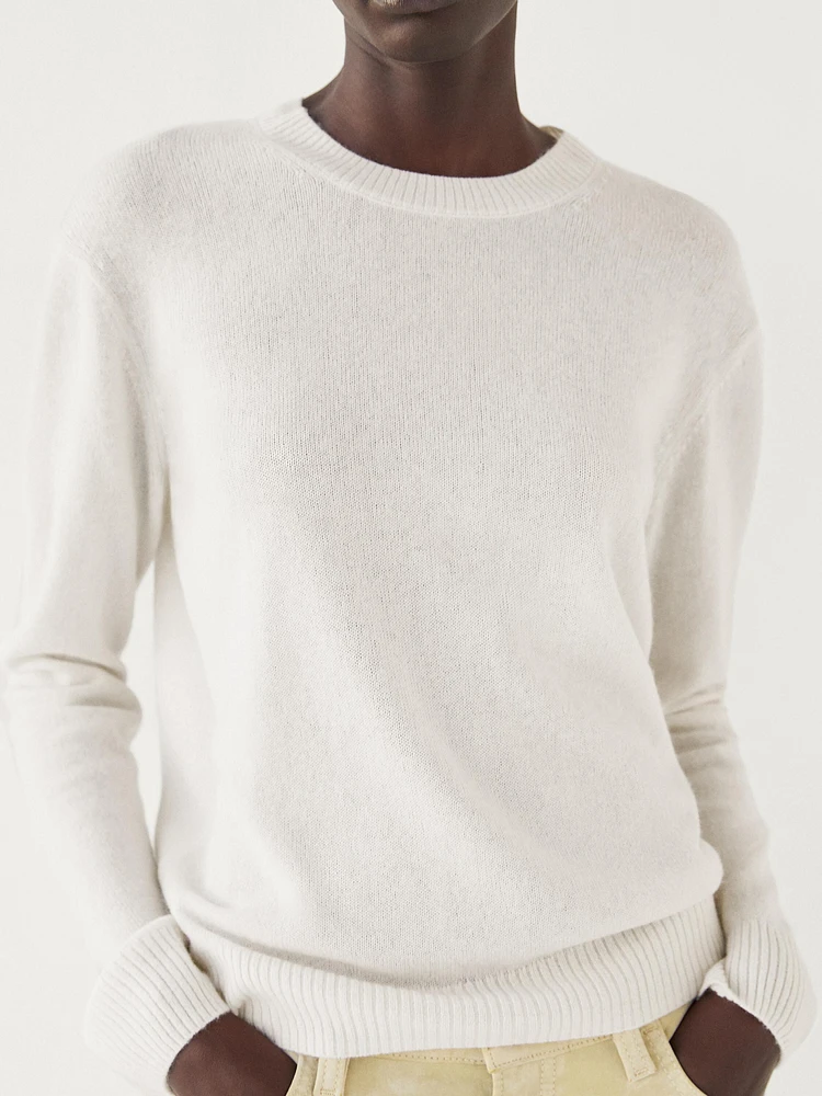 100% cashmere knit sweater