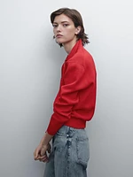 Pull en maille Milano à col polo et fermeture Éclair