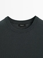 Cotton blend knit sweater
