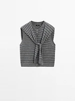 100% wool vest with sweater