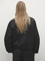 Short bomber jacket