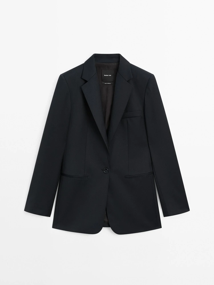 Veste de tailleur en laine froide