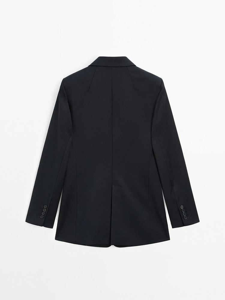 Veste de tailleur en laine froide