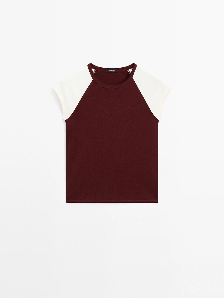 Ribbed cotton tank top