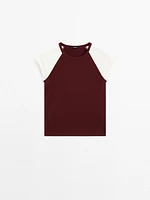 Ribbed cotton tank top