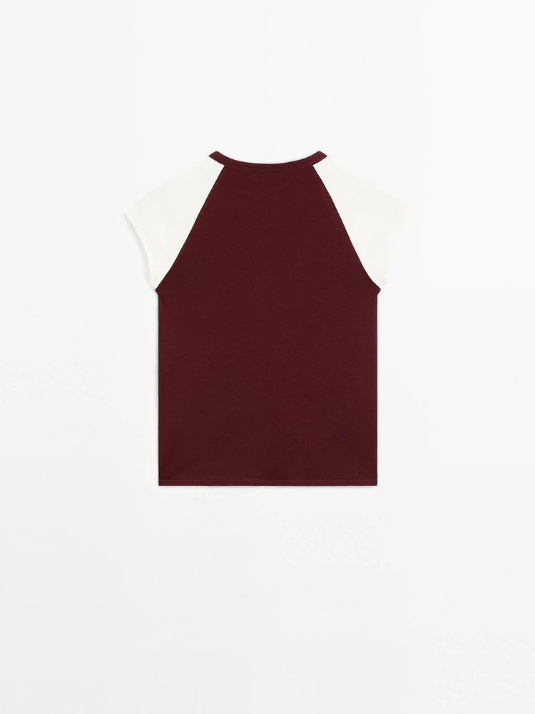 Ribbed cotton tank top