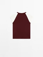 Ribbed cotton tank top