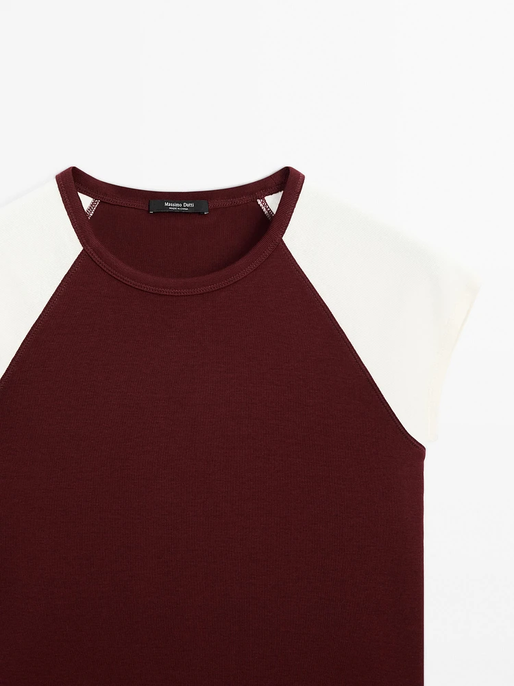 Ribbed cotton tank top