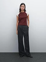 Ribbed cotton tank top