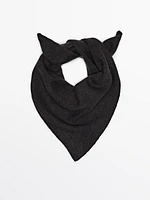 100% cashmere bandana