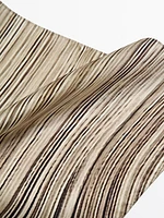 Striped print 100% silk scarf