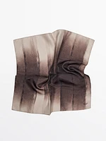 100% silk ombré printed scarf