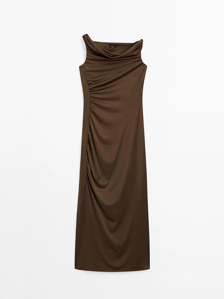 Long asymmetric dress