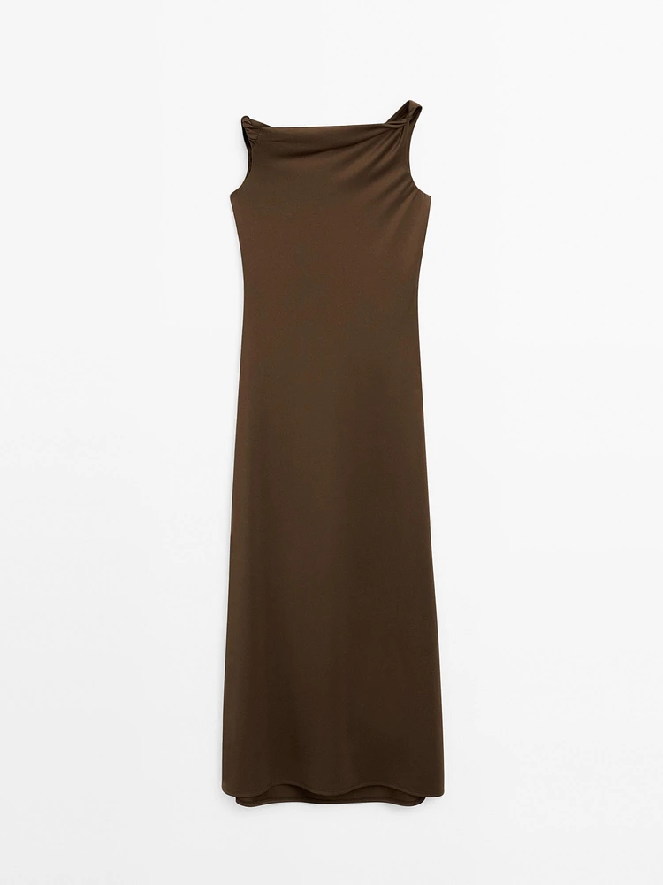 Long asymmetric dress