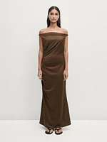 Long asymmetric dress