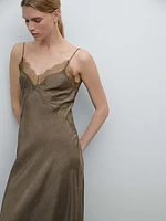 Satin camisole midi dress