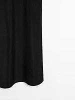 Camisole midi dress with seam details