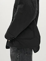 Lightweight puffer jacket with flap pockets