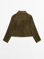100% cotton velvet jacket