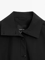 Cotton blend puff parka