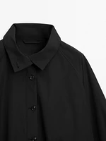 Cotton blend puff parka