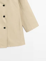 Cotton blend trench coat