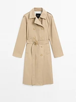 Trench classique 100 % coton