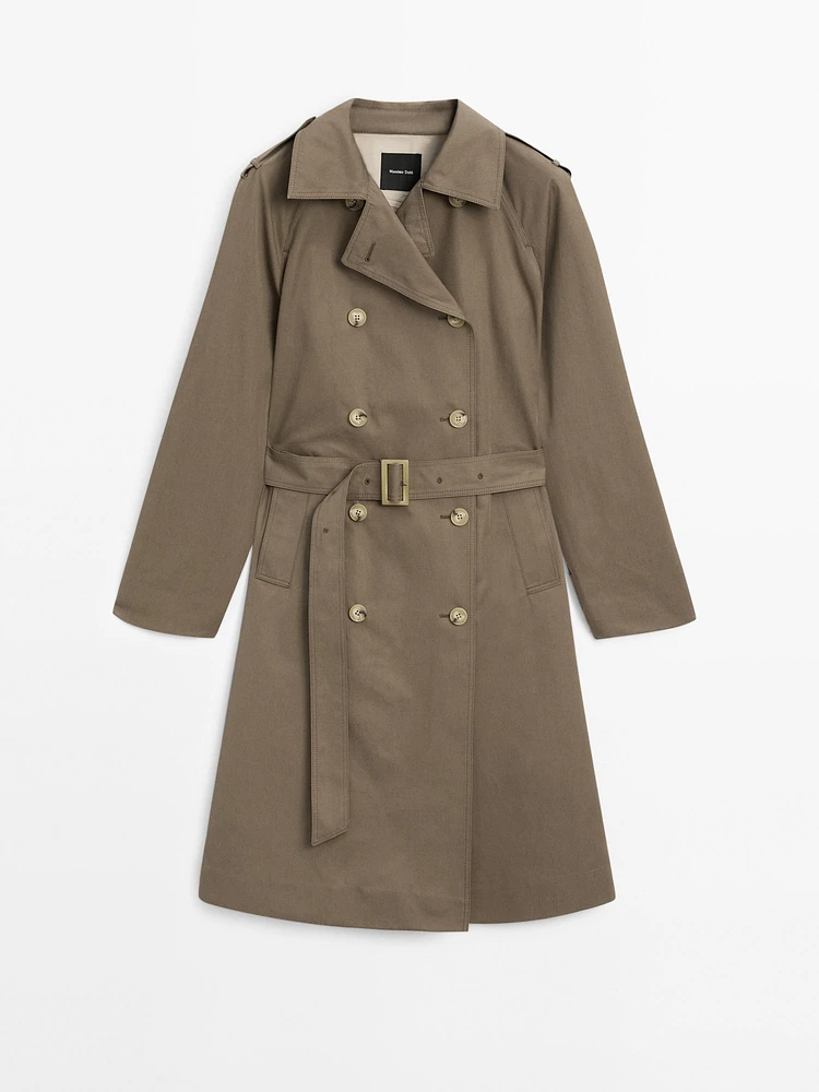 Classic water repellent trench coat