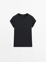 Cotton raglan sleeve T-shirt