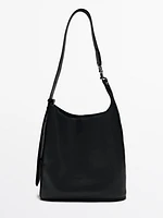 Soft nappa bucket bag