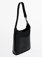 Soft nappa bucket bag