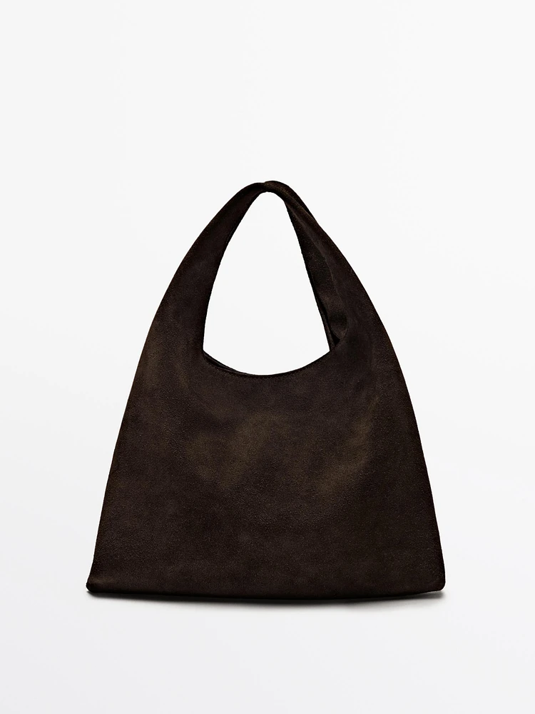 Mini-sac lady en croûte de cuir