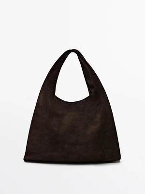 Mini-sac lady en croûte de cuir