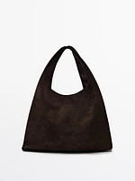 Mini-sac lady en croûte de cuir