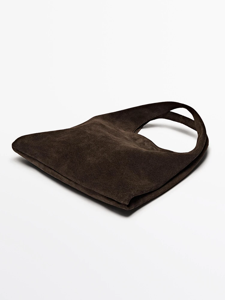 Mini-sac lady en croûte de cuir