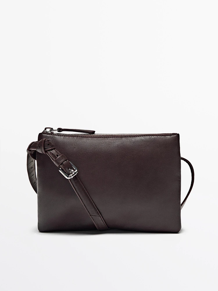 Mini-sac trial en cuir nappa