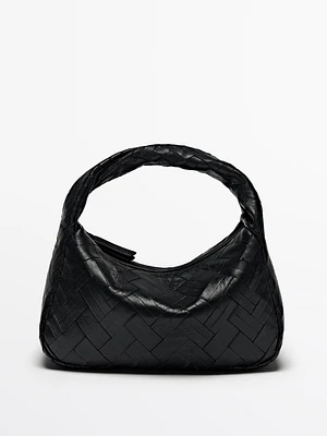 Braided nappa handbag