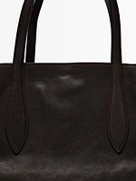 Nappa leather maxi tote bag