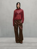 Shiny trousers with dart details - Studio