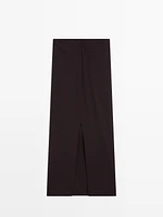 Midi skirt with pleated detail - Studio