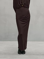 Midi skirt with pleated detail - Studio