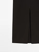 Pleated midi skirt with seam details - Studio