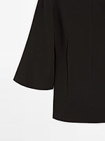 Seamed top with pleated detail - Studio