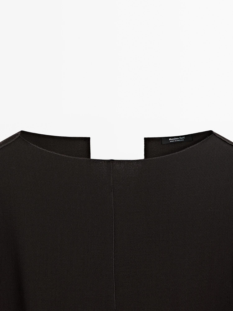 Seamed top with pleated detail - Studio