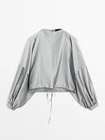 Balloon shirt with funnel neck - Studio