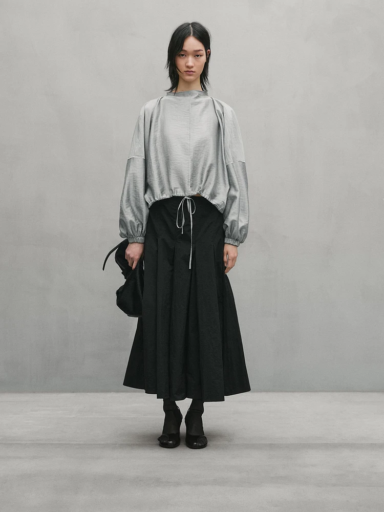 Balloon shirt with funnel neck - Studio