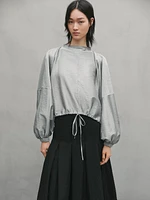 Balloon shirt with funnel neck - Studio