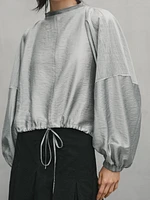 Balloon shirt with funnel neck - Studio